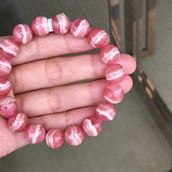 Red Rose Rhodochrosite Bracelet-ToShay.org