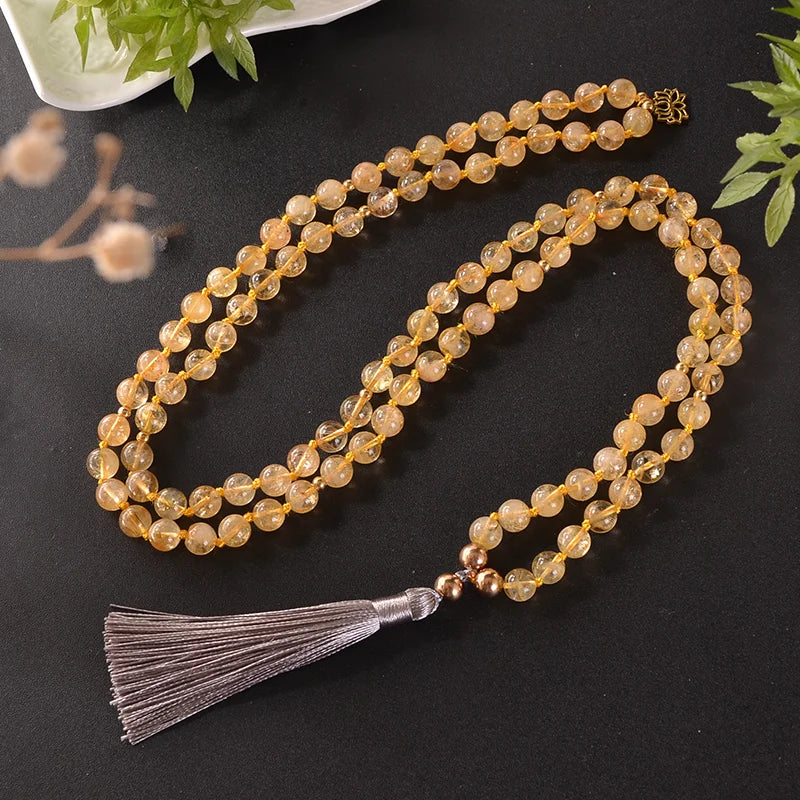 Yellow Citrine Mala Beads-ToShay.org