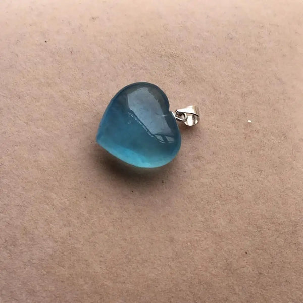 Blue Ice Aquamarine Pendant-ToShay.org