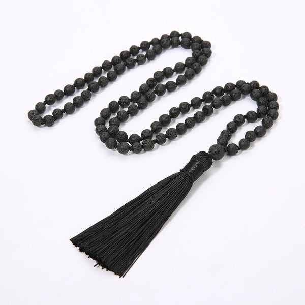 Black Lava Stone Mala Beads-ToShay.org