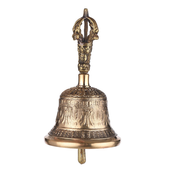 Tibetan Bronze Vajra Bell-ToShay.org