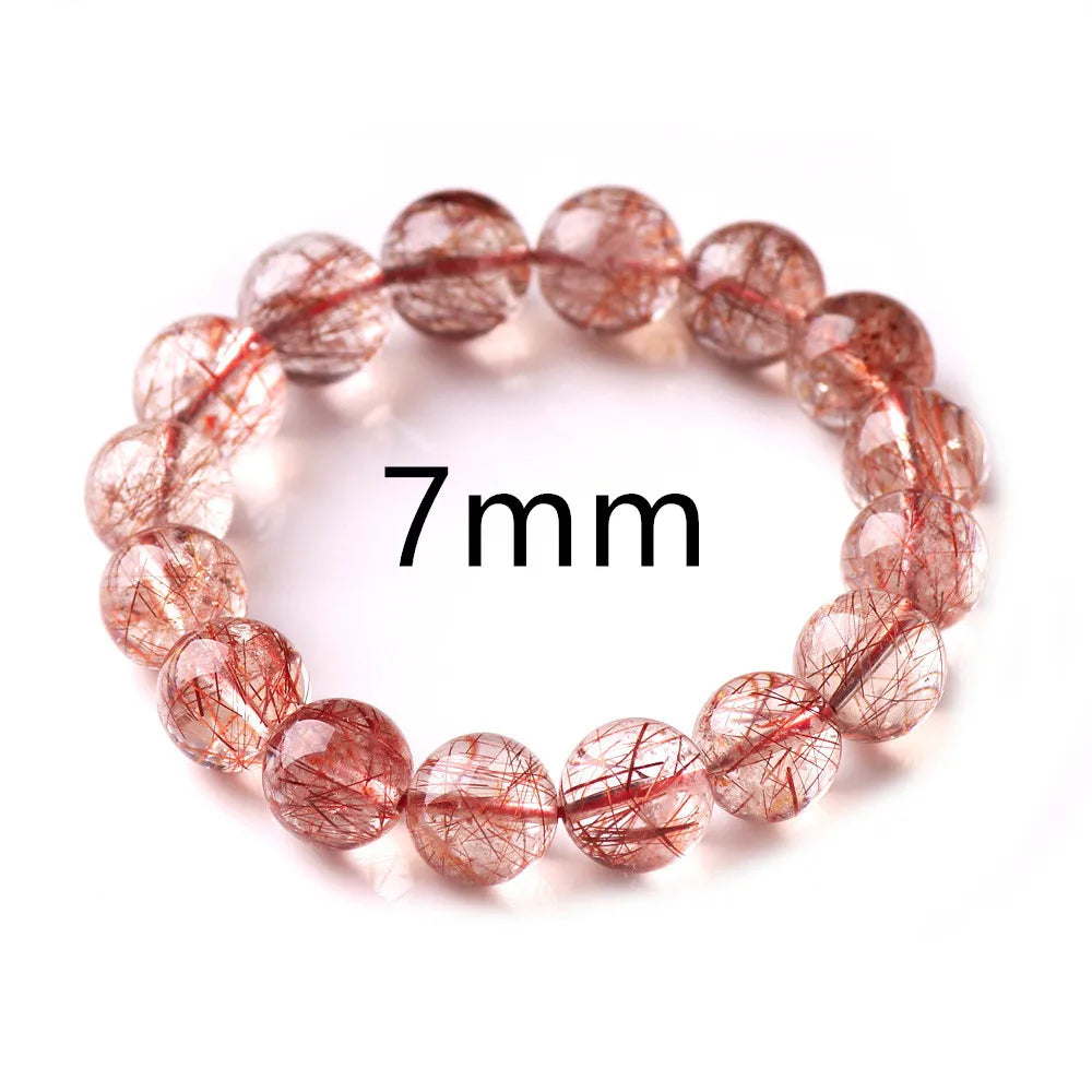 Red Rutilated Quartz Bracelet-ToShay.org