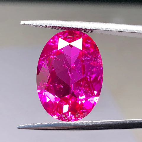 Pink Rose Ruby Faceted Gems-ToShay.org