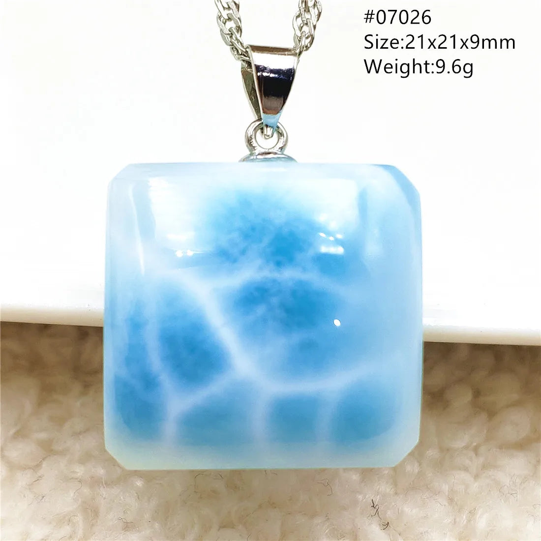 Blue Larimar Pendant-ToShay.org