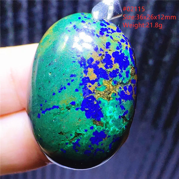 Blue Azulite Pendant-ToShay.org
