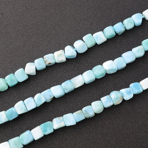 Blue Larimar Square Beads-ToShay.org