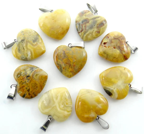 Mixed Crystal Heart Pendants-ToShay.org