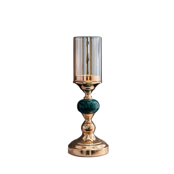 Gold Glass Candle Stands-ToShay.org