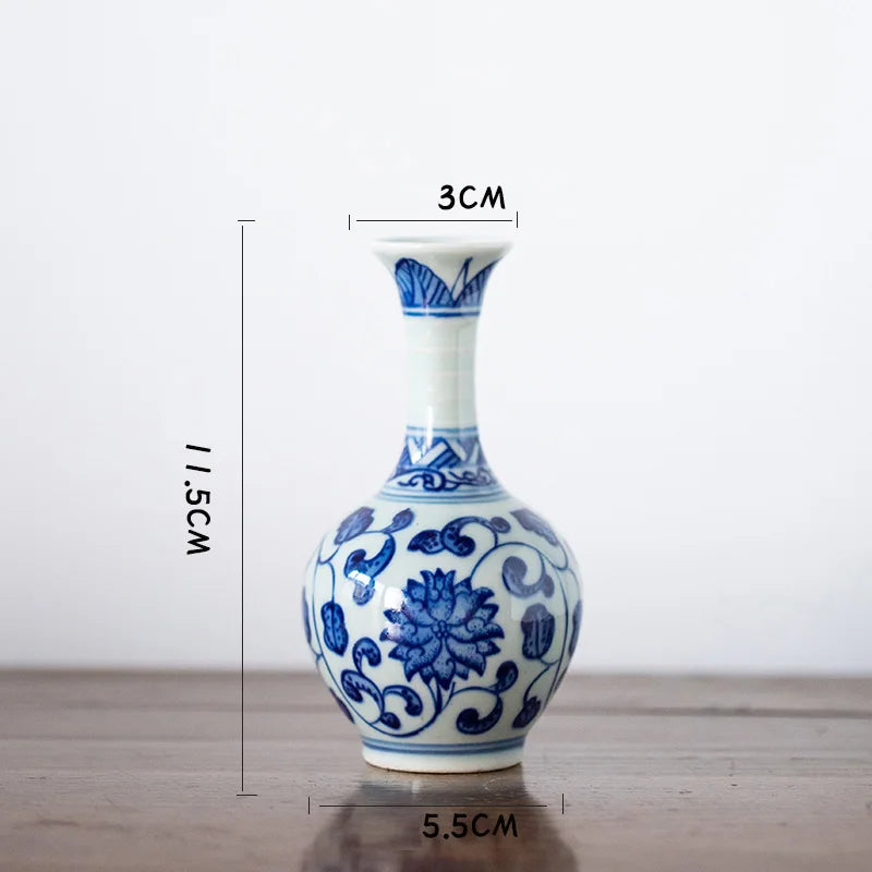Blue White Ceramic Vase-ToShay.org