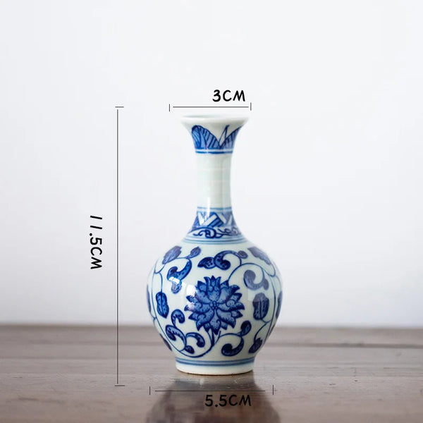 Blue White Ceramic Vase-ToShay.org