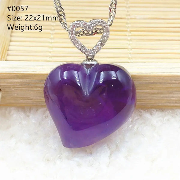 Purple Amethyst Heart Pendants-ToShay.org