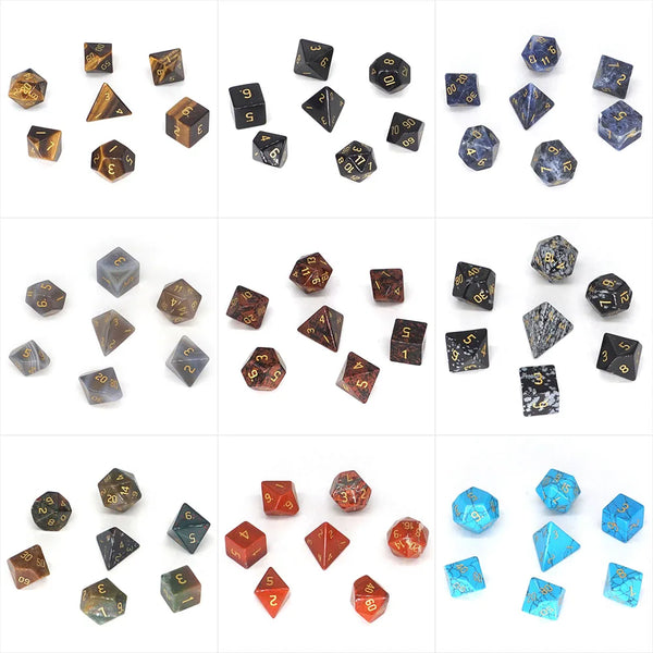 Mixed Crystal Platonic Solid Dice-ToShay.org