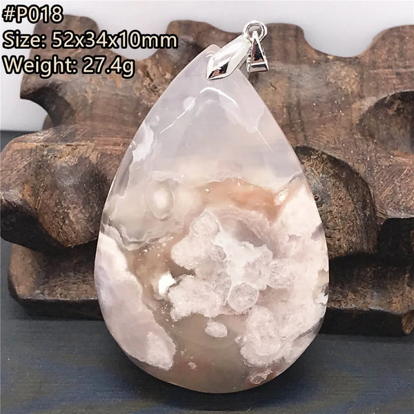 Pink Cherry Agate Pendant-ToShay.org