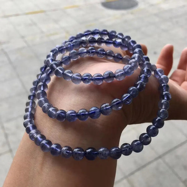 Blue Dichroite Cordierite Bracelet-ToShay.org