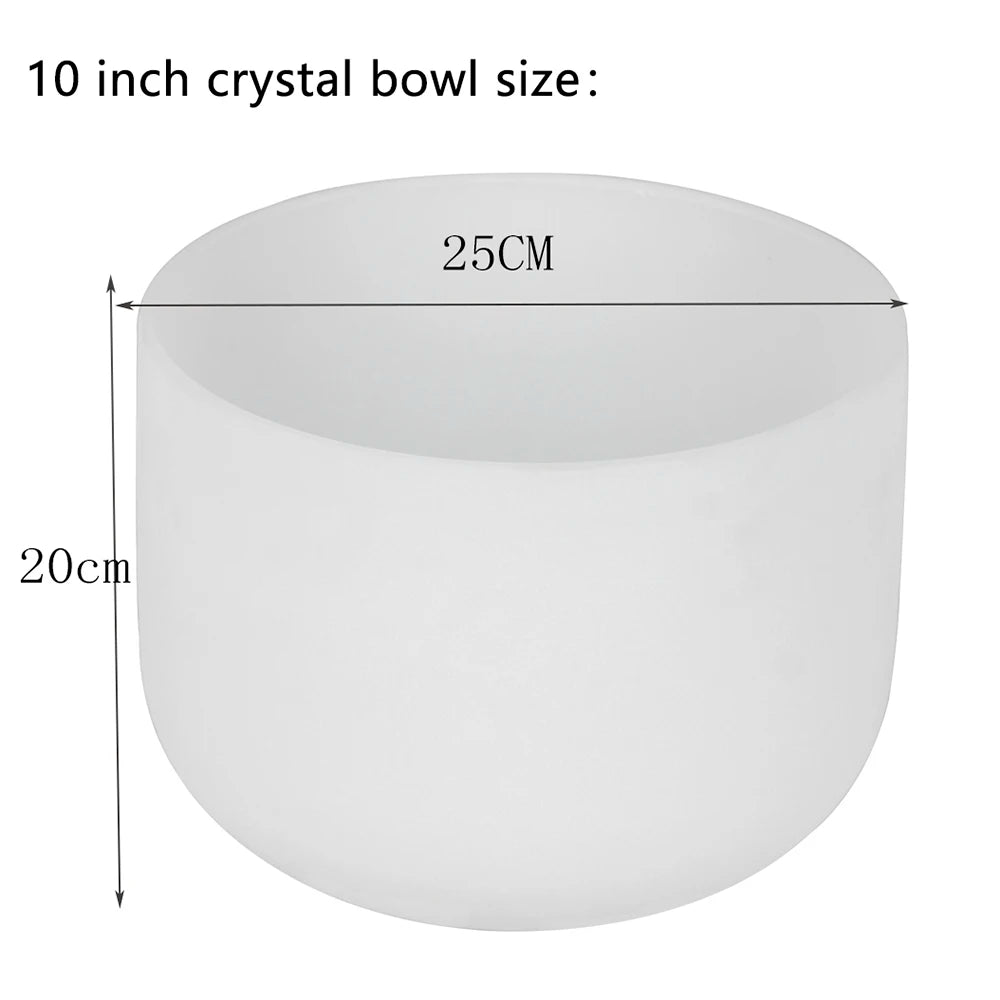 Frosted Crystal Singing Bowl-ToShay.org