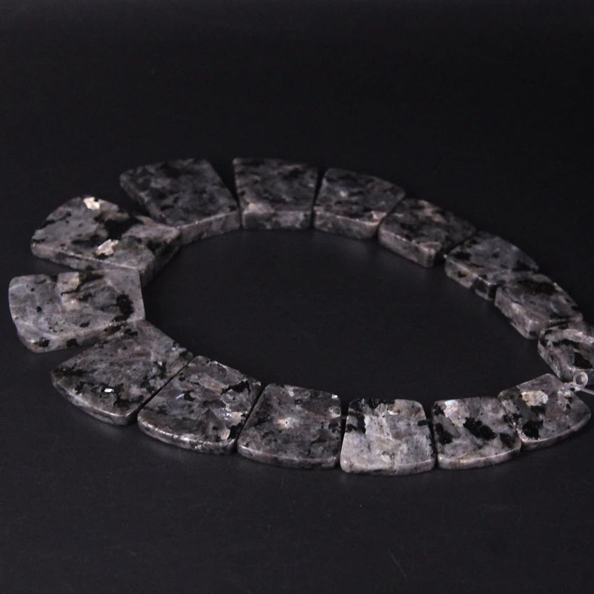 Black Spectrolite Slab Beads-ToShay.org