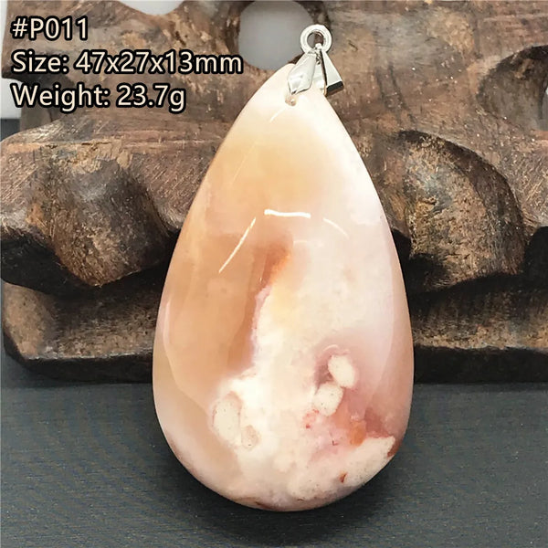 Pink Cherry Agate Pendant-ToShay.org