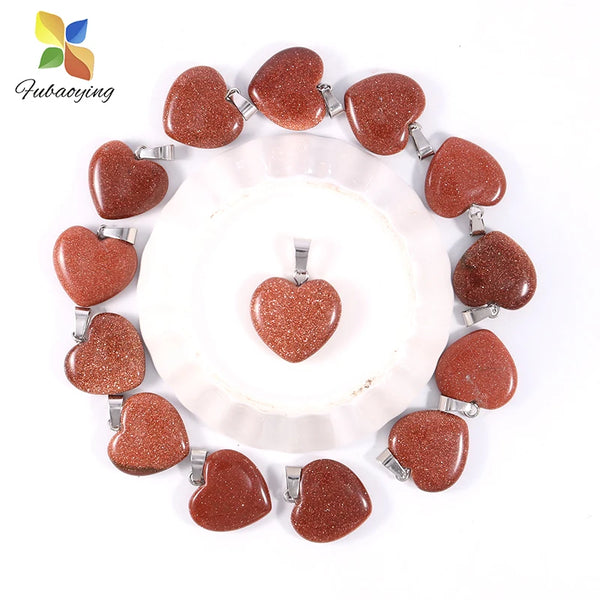 Mixed Crystal Heart Pendants-ToShay.org