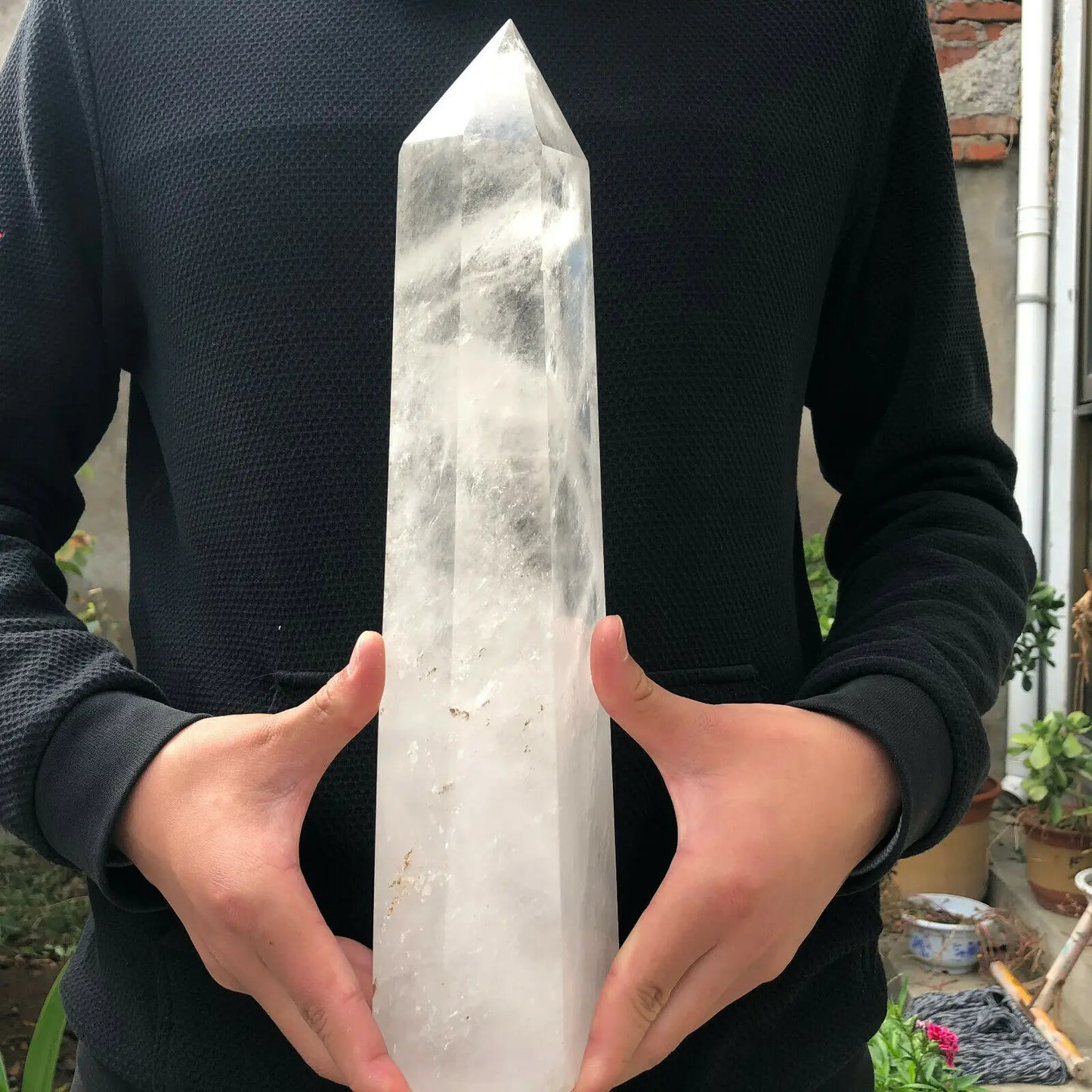 White Quartz Crystal Tower-ToShay.org