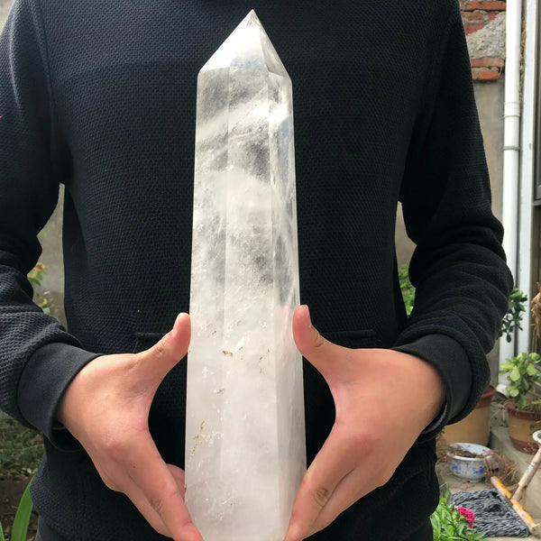 White Quartz Crystal Tower-ToShay.org