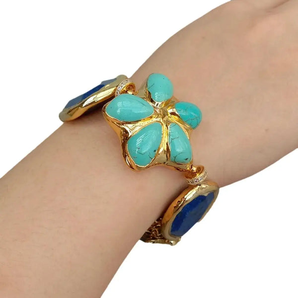 Blue Lapis Lazuli Bracelet-ToShay.org
