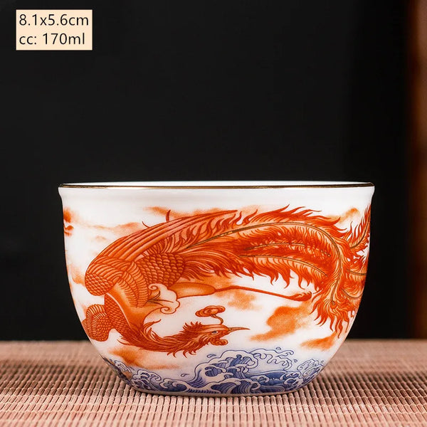 Dragon Ceramic Tea Bowl-ToShay.org