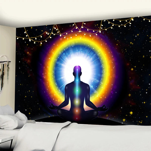 Chakra Meditation Tapestry-ToShay.org