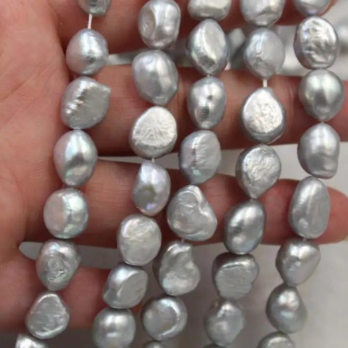 Grey Pearl Bead Necklace-ToShay.org