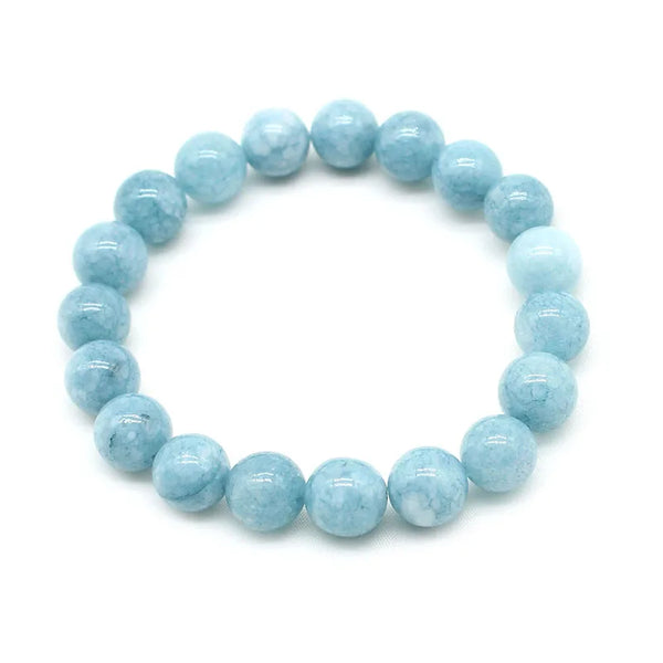 Blue Aquamarine Agate Bracelet-ToShay.org