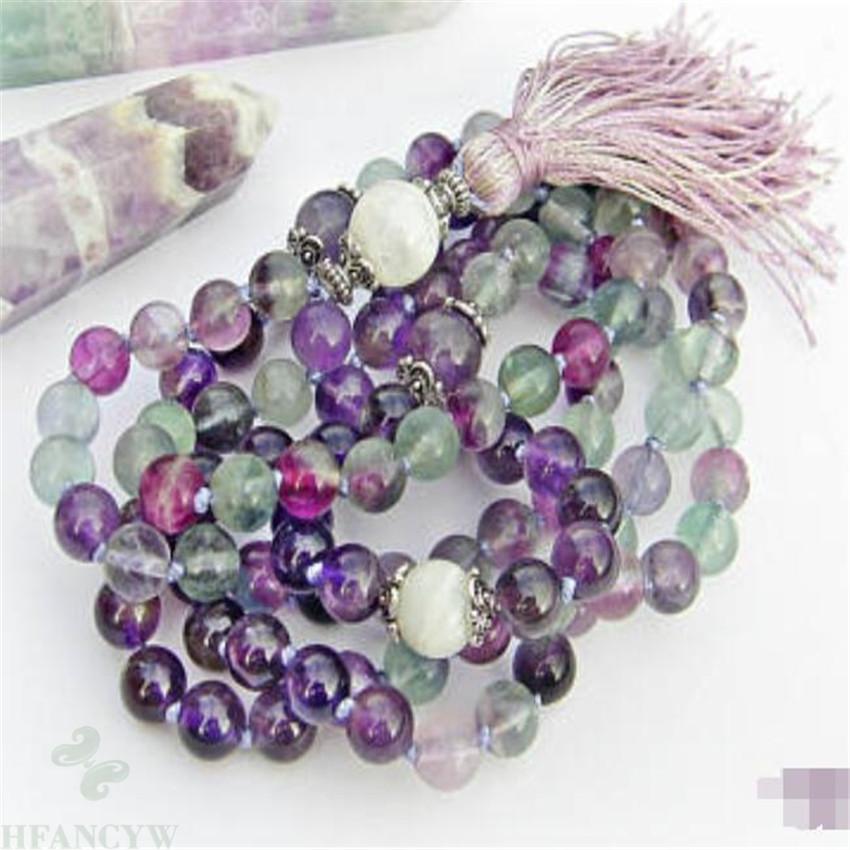 Purple Fluorite Mala Beads-ToShay.org