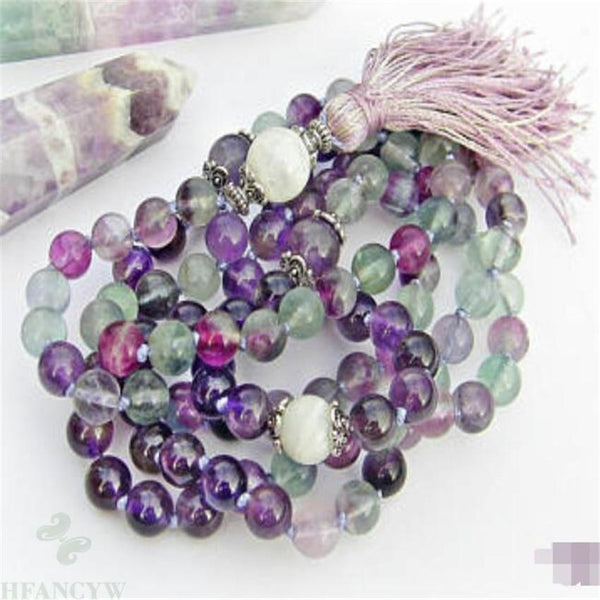 Purple Fluorite Mala Beads-ToShay.org