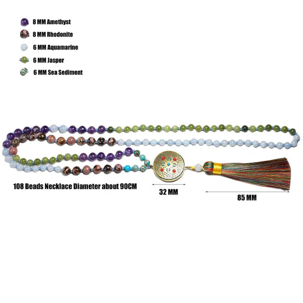 Mixed Crystal Bead Mala-ToShay.org