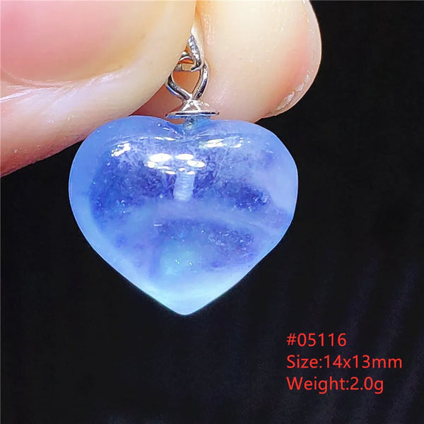 Blue Aquamarine Crystal Pendant-ToShay.org