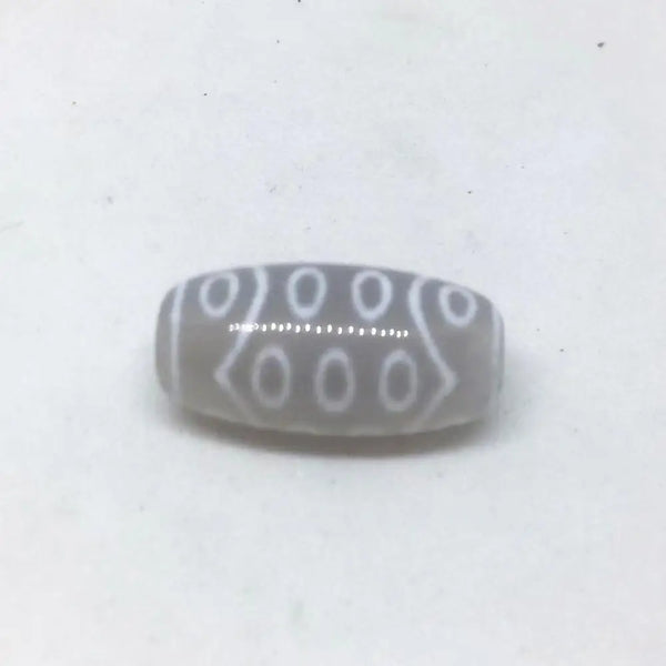 White Agate Dzi Beads-ToShay.org