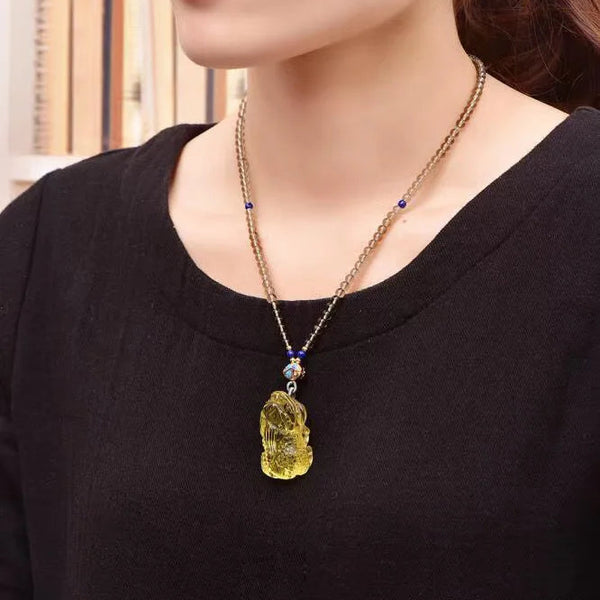 Yellow Citrine Quartz Pi Xiu-ToShay.org