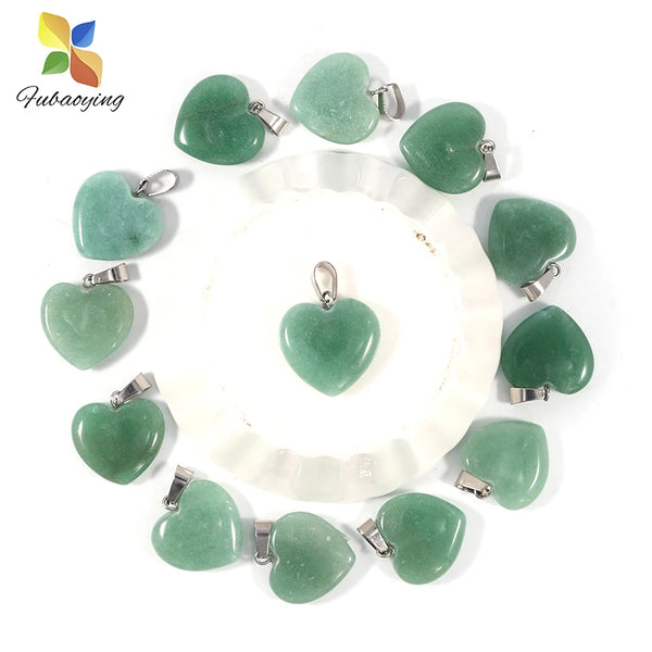 Mixed Crystal Heart Pendants-ToShay.org