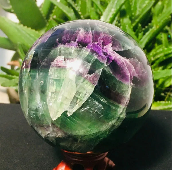 Green Fluorite Quartz Ball-ToShay.org