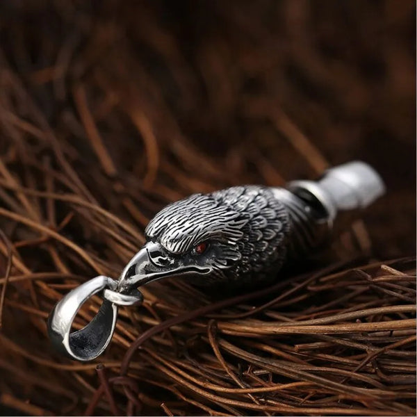 Silver Eagle Whistle Pendant-ToShay.org