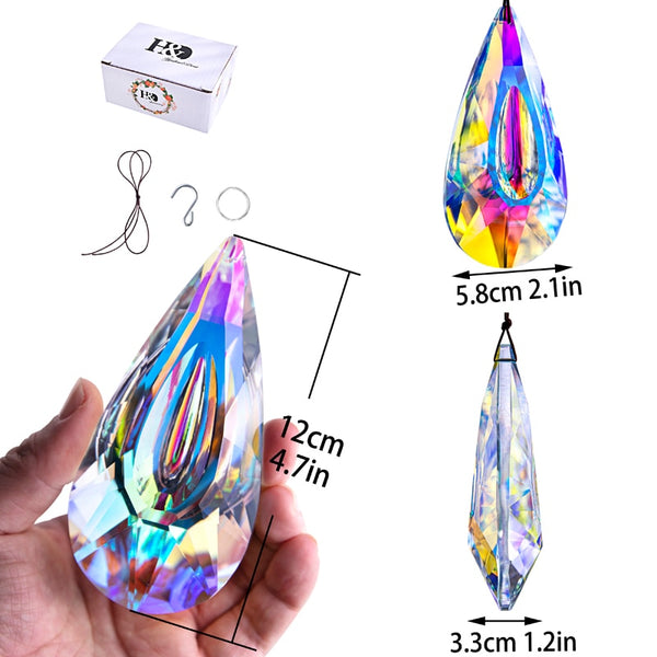Clear Crystal Prism Pendant-ToShay.org