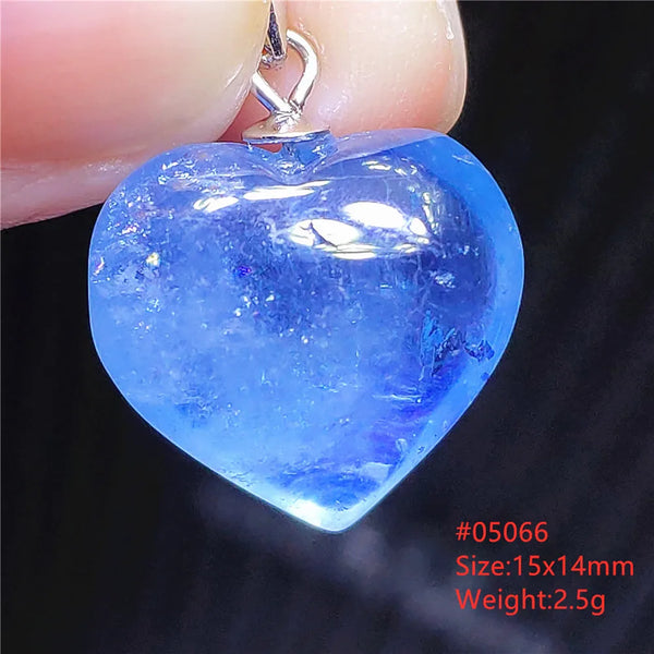 Blue Aquamarine Crystal Pendant-ToShay.org