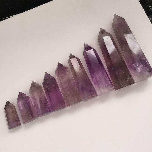 Purple Amethyst Crystal Wand-ToShay.org