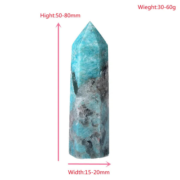 Blue Amazonite Quartz Point-ToShay.org