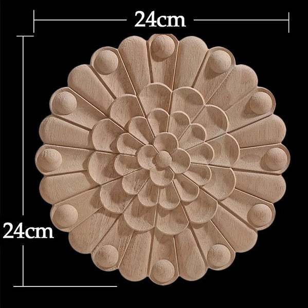 Wood Carved Flower Panel-ToShay.org