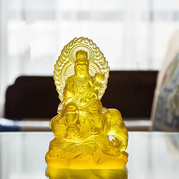 Yellow Manjusri Buddha-ToShay.org