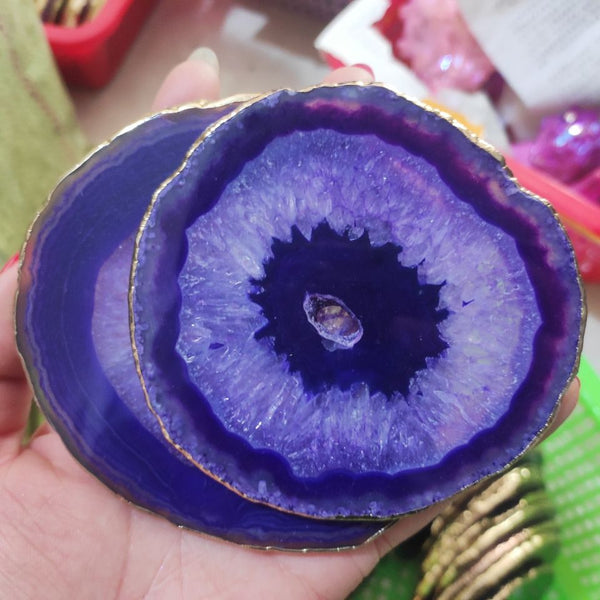 Purple Agate Slices-ToShay.org