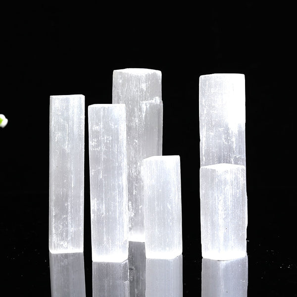 White Selenite Rough Sticks-ToShay.org