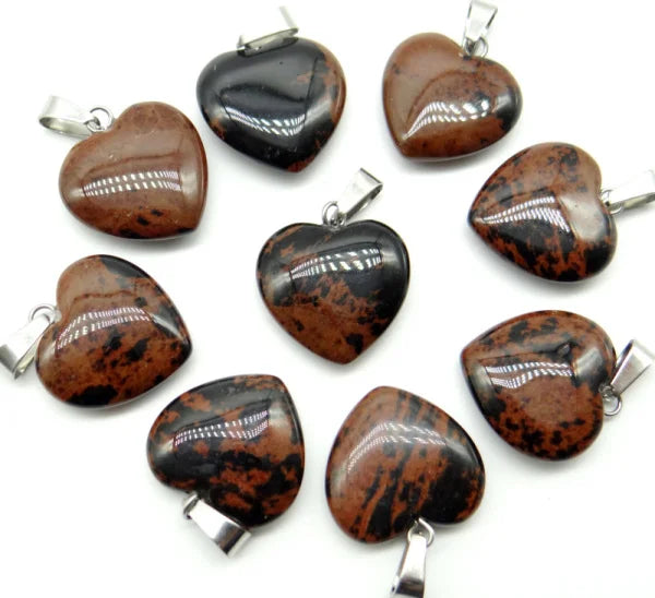 Mixed Crystal Heart Pendants-ToShay.org