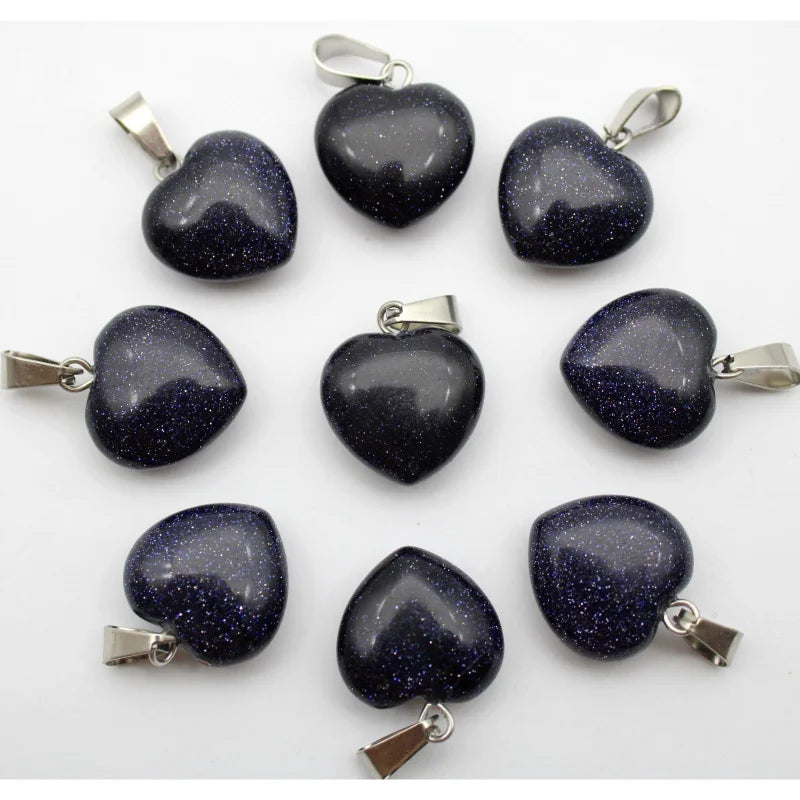 Mixed Crystal Heart Pendants-ToShay.org