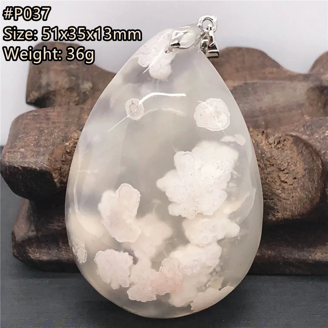 Pink Cherry Agate Pendant-ToShay.org