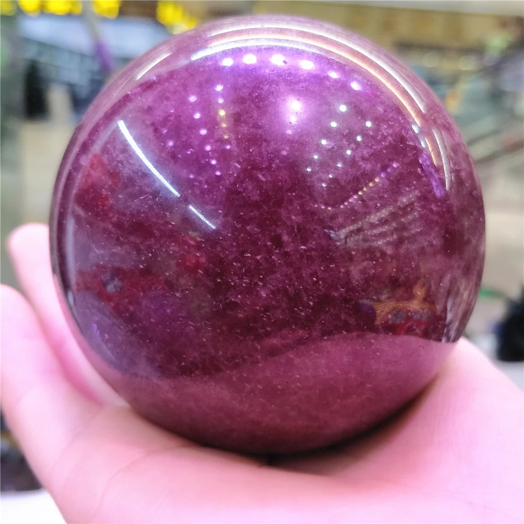 Red Strawberry Quartz Ball-ToShay.org